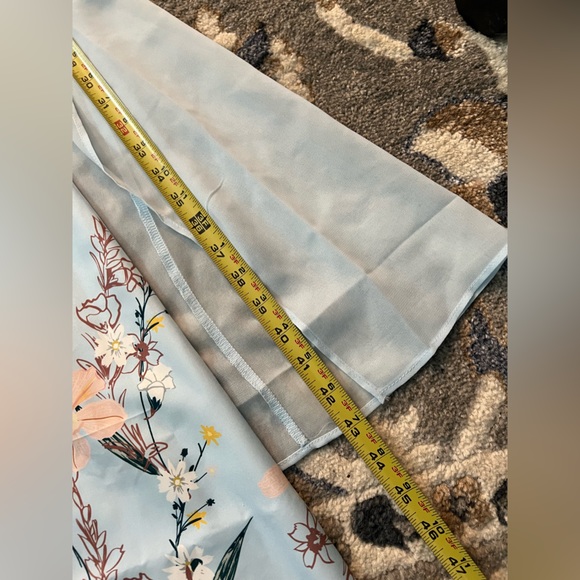 Floral Print Round Neck Tank Dress & Long Sleeve Coat Outfits Two Piece Set - Picture 8 of 8